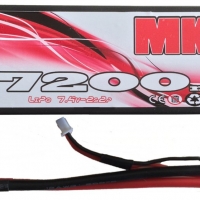 MKT Racing 7200 80c 2s Lipo Black Line Lipo x 2